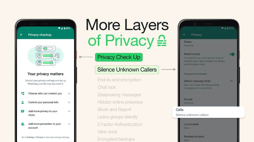 WhatsApp Brings Two New Privacy Features – Silence Unknown Callers, Privacy Checkup After Call Scam