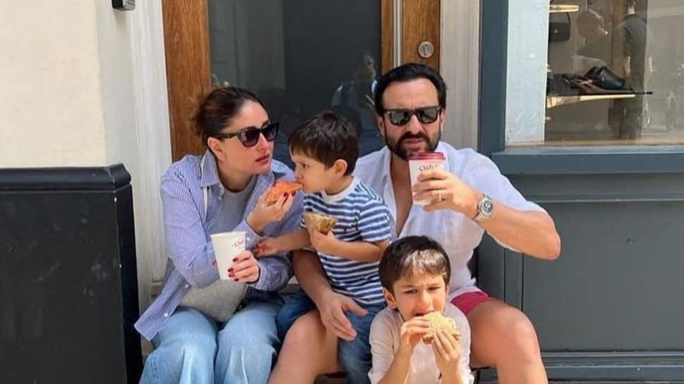 Kareena Kapoor, Saif Ali Khan And Kids Enjoy Snacks In New Vacay Pics: Check