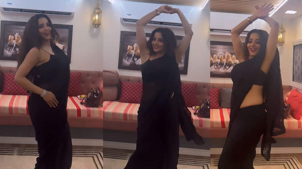 Bhojpuri Sensation Monalisa S Hot Dance On Saree Ke Fall Goes Viral Watch Bhojpuri News