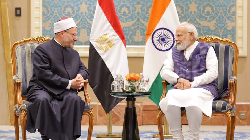 PM Modi Meets Egypt's Grand Mufti, Discusses Countering Extremism, Radicalisation PM Modi Meets Egypt's Grand Mufti, Discusses Countering Extremism, Radicalisation