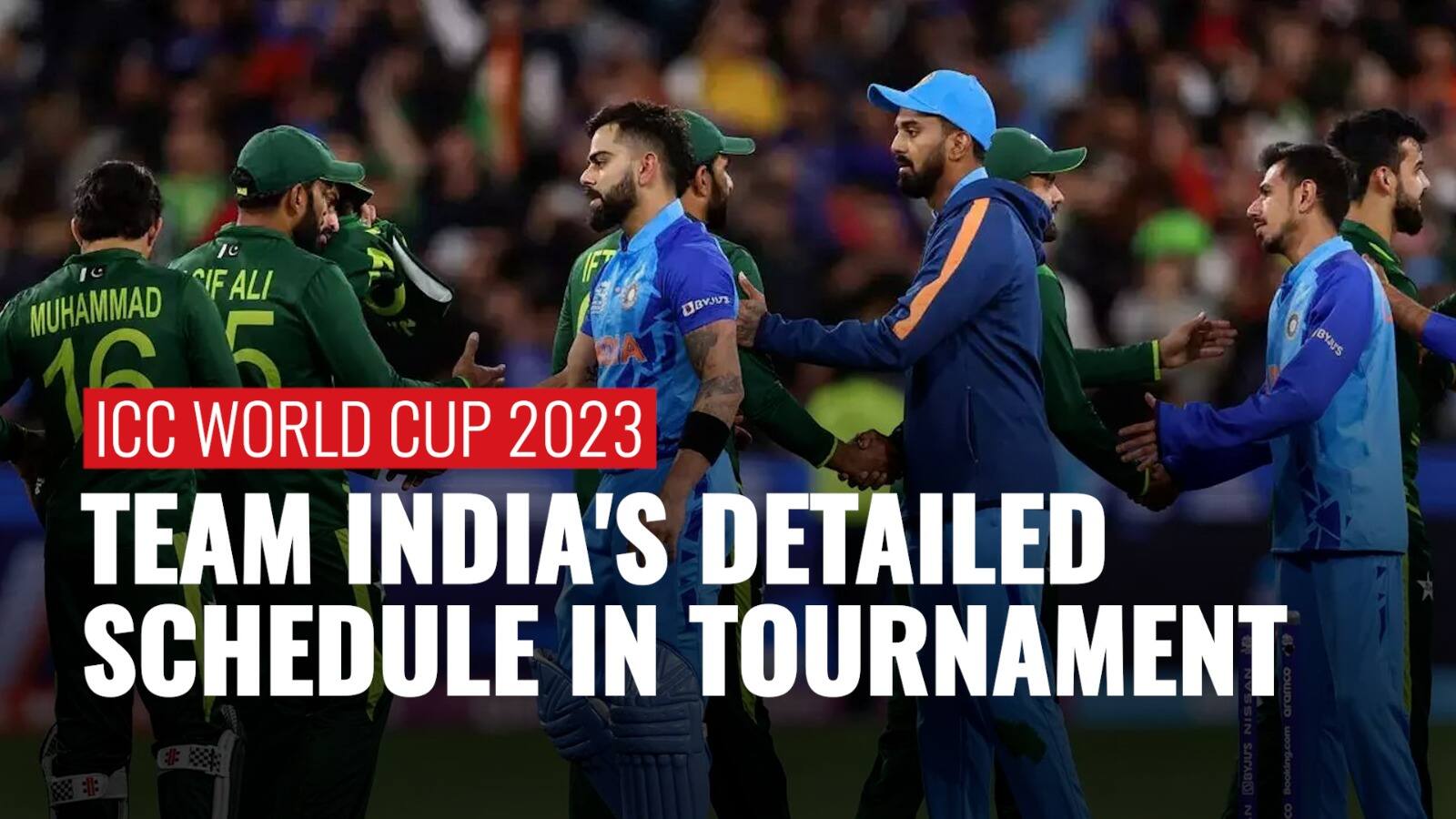 icc world cup 2023 schedule india team
