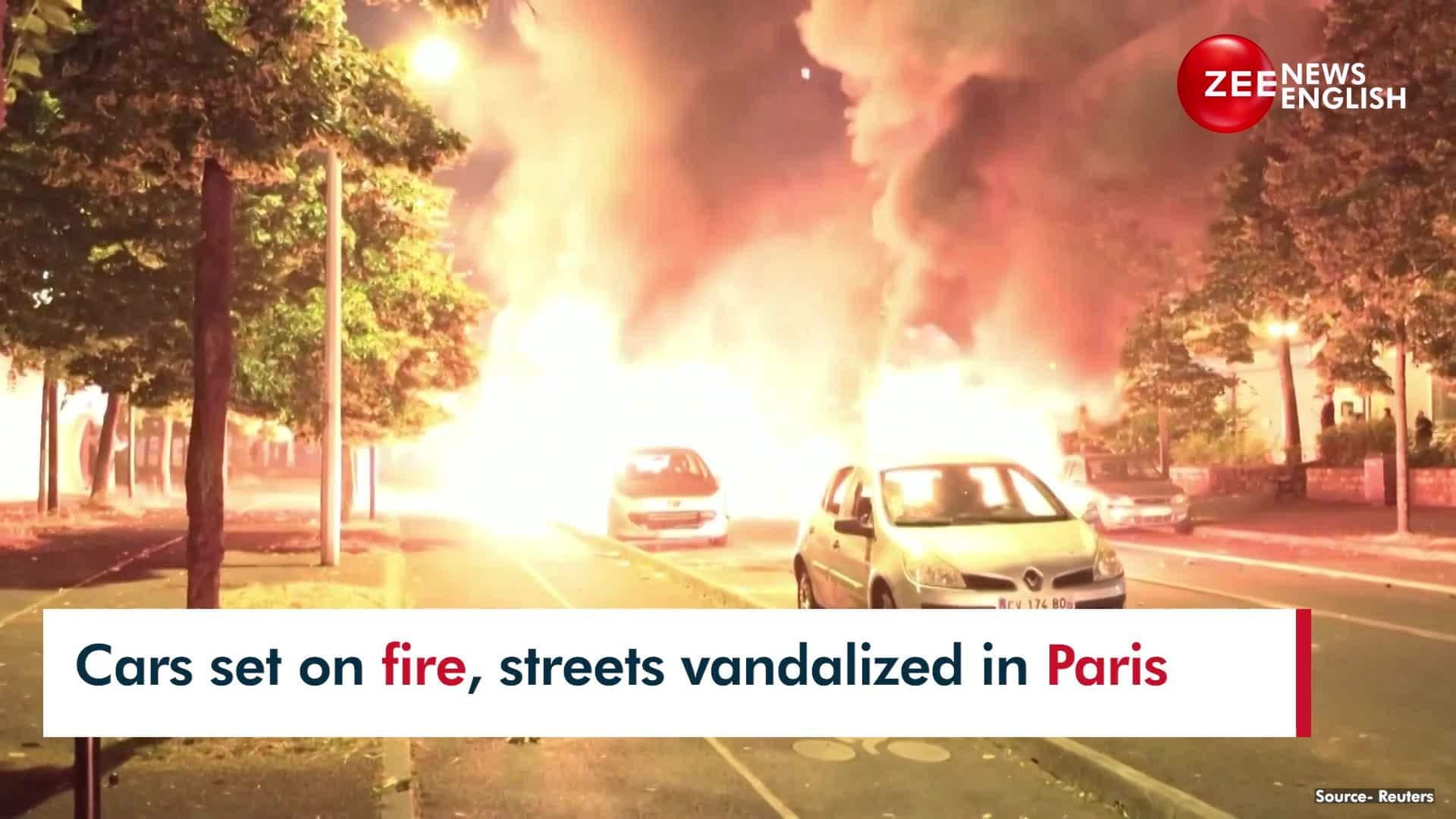 Cars Burnt, Streets Vandalized After Midnight Protests Hit Paris Streets Over Teen