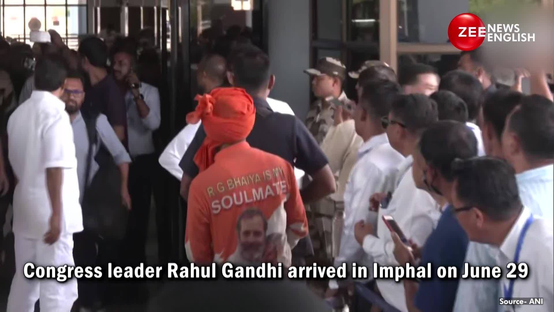 Congress Leader Rahul Gandhi Arrives In Violence Hit Manipur Zee News