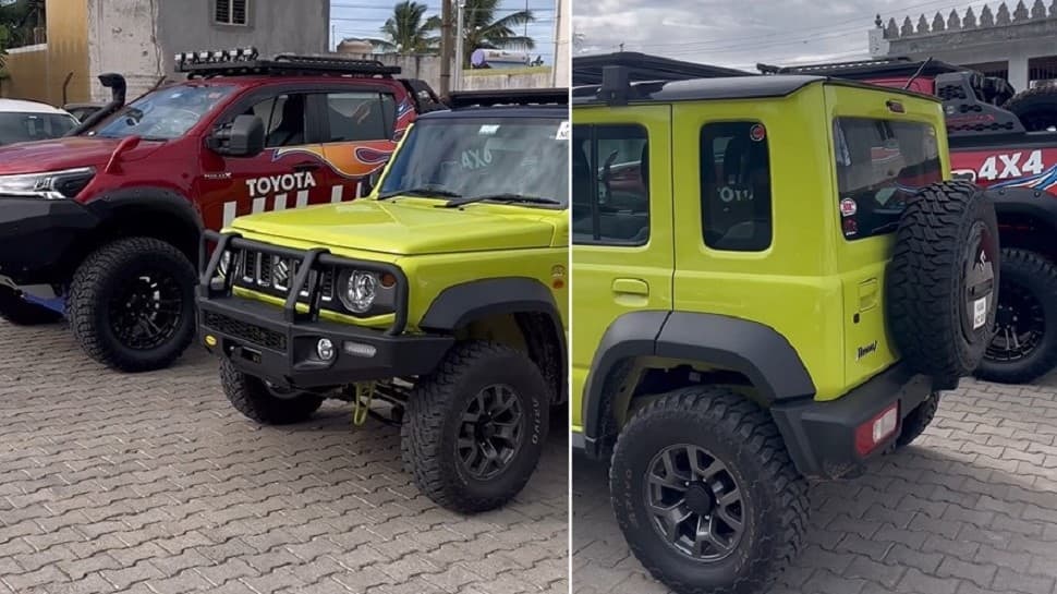 Meet India&#039;s First Maruti Suzuki Jimny With ARB Bullbar, Oldman Emu Suspension Upgrade: WATCH