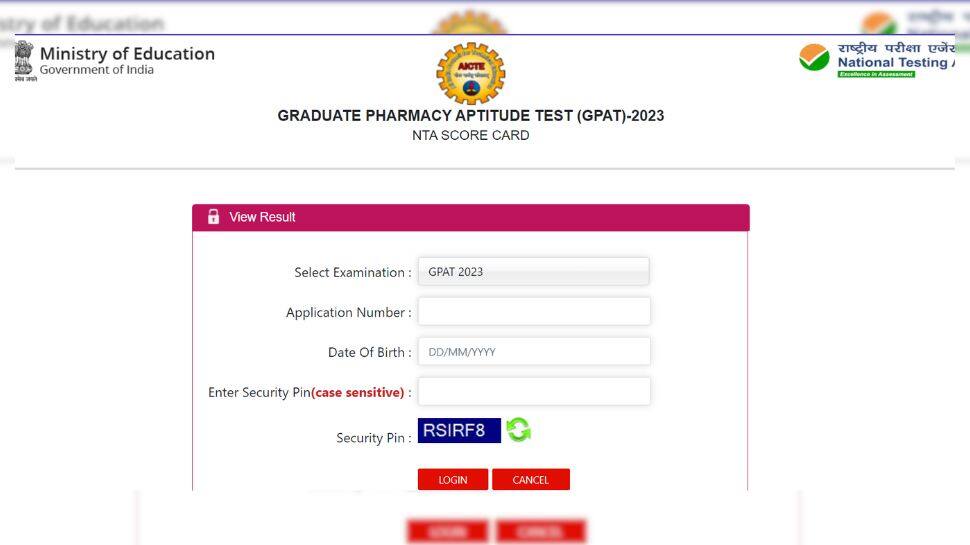 GPAT Result 2023 Released At gpat.nta.nic.in- Direct Link To Download Scorecards Here