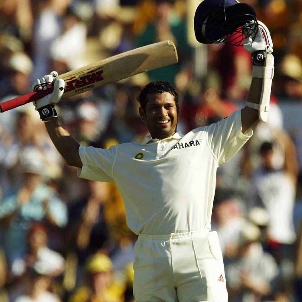 Indian cricket legend Sachin Tendulkar scored a brilliant 103 not out off 196 balls to help India chase down 387 to win against England in Chennai in 2008. (Source: Twitter)