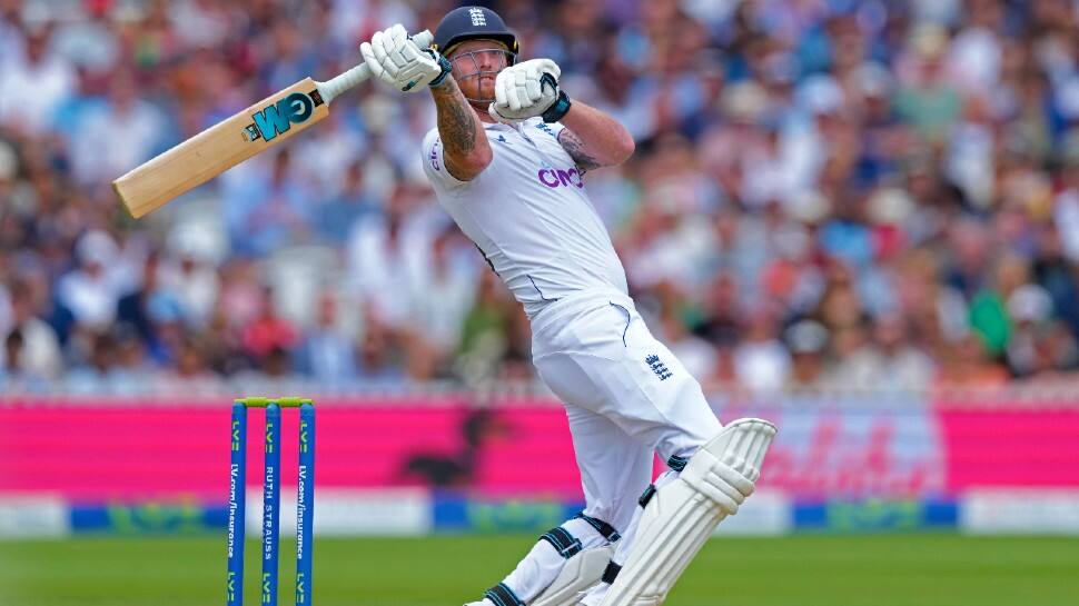 England captain Ben Stokes smashed 155 off 214 balls with 9 sixes and 9 fours in the second innings of the Ashes Test against Australia at Lord's on Sunday. (Photo: AP)