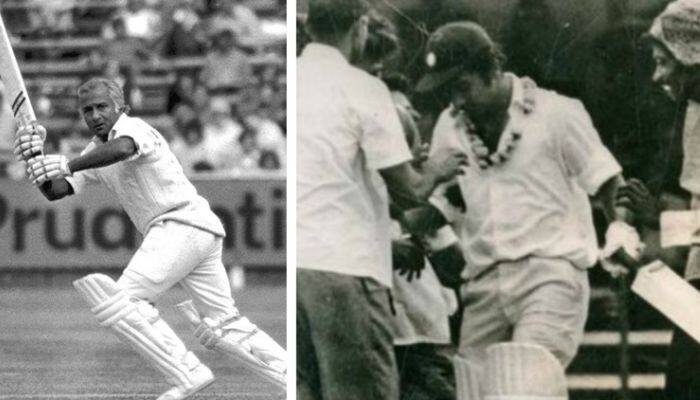 Kanhai assisting Gavaskar on the field