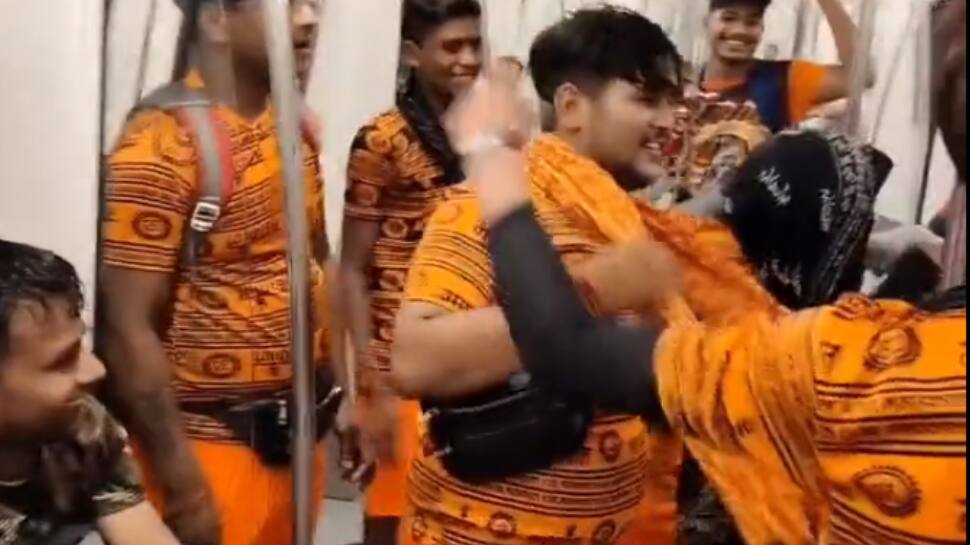 Kanwariyas Spotted Dancing Inside Delhi Metro Train, Video Goes Viral