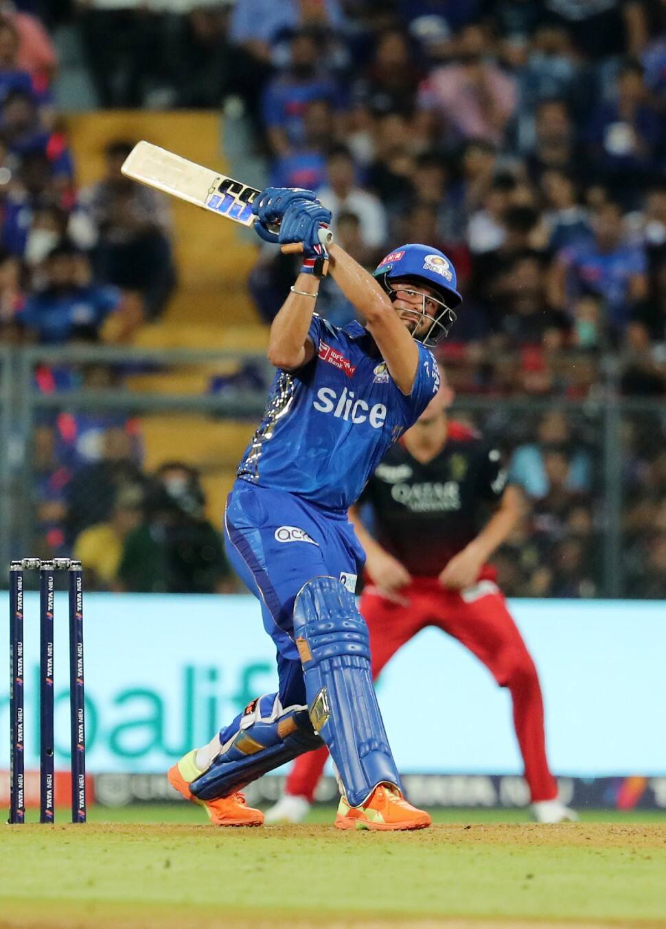 Mumbai Indians batter Nehal Wadhera made his debut in the T20 league in IPL 2023. Wadhera notched up 241 runs in 14 matches at a strike-rate of 145.18. He has been picked as one of Standby players for India 'A' team for Emerging Asia Cup 2023. (Photo: ANI)