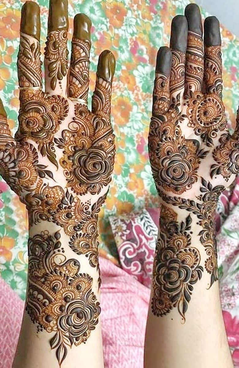 simple aur easy mehendi design for festival