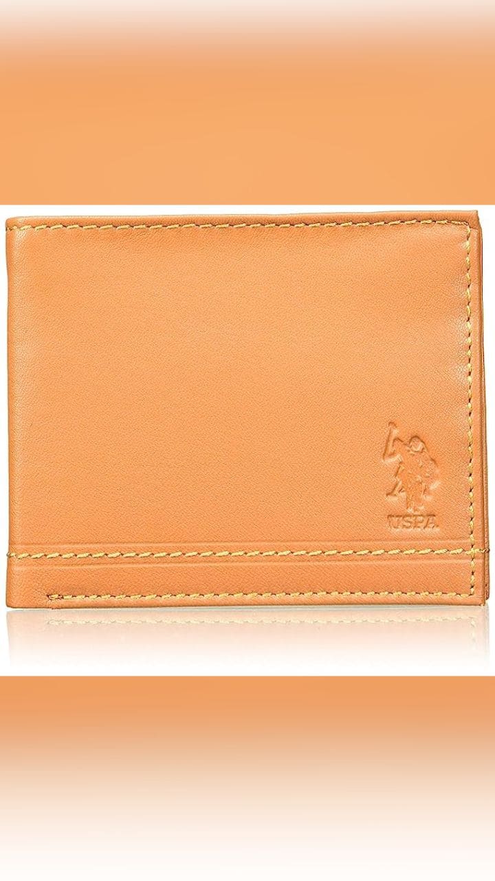 US POLO Association Black BiFold Leather Wallet For Men 