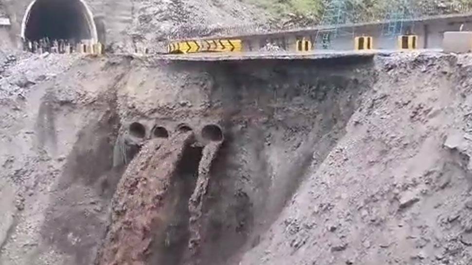 Heavy Rain Unleashes Chaos On Jammu-Srinagar National Highway — Major Chunk Of Road Washed Away