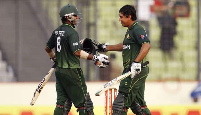 The highest opening partnership of 224 runs between Nasir Jamshed and Mohammad Hafeez:
