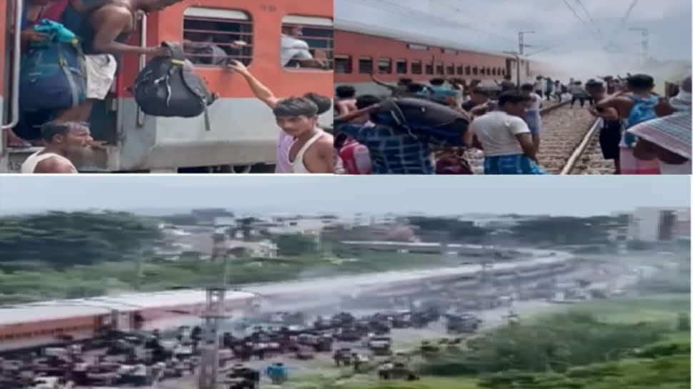 Watch: Passengers Get Off Dibrugarh-Kanyakumari Vivek Express Train In Odisha As Smoke Comes Out Of A Coach
