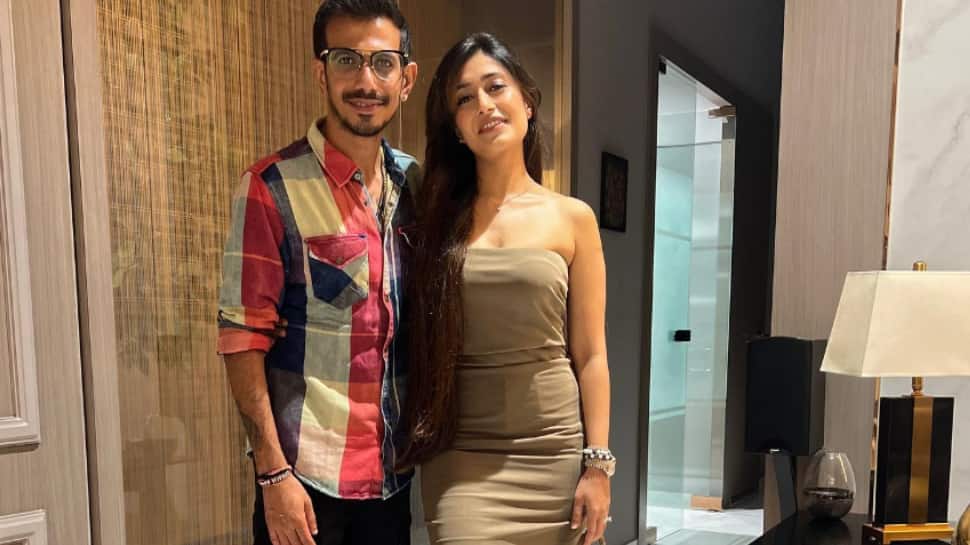Dhanashree Verma slays in a nude shade bodycon dress;  Husband Yuzvendra Chahal shared the picture