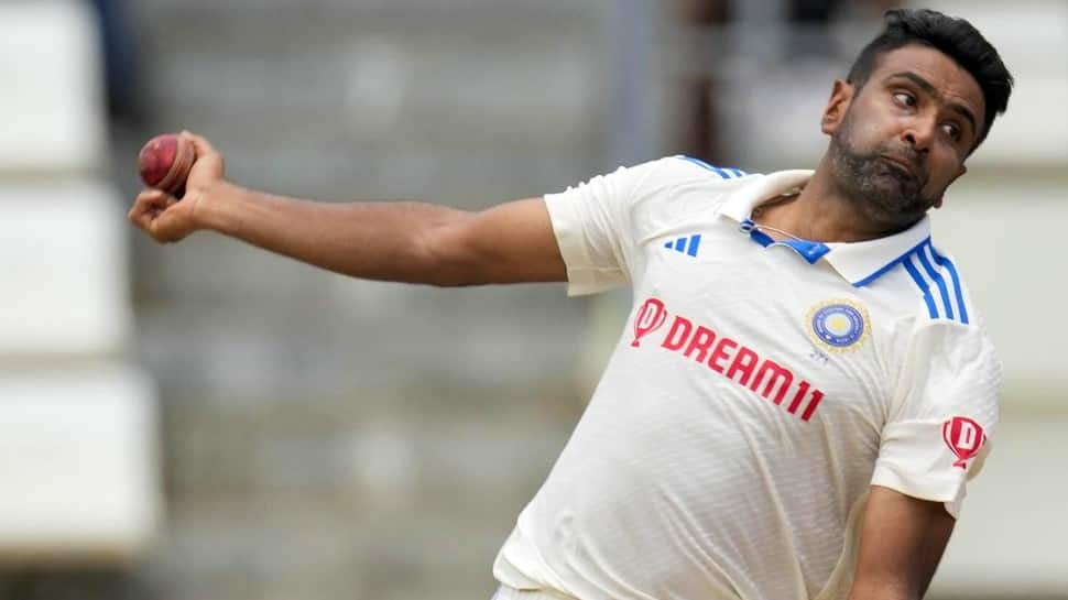 Team India off-spinner Ravichandran Ashwin claimed his 33rd five-wicket haul in the 1st Test vs West Indies in Dominica on Wednesday. Ashwin is the sixth bowler to achieve this feat and surpassed England's James Anderson. (Source: Twitter)