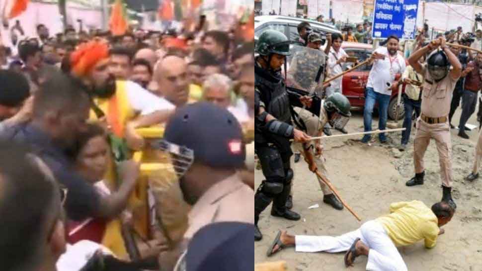 BJP Leader Killed During &#039;BRUTAL&#039; Lathicharge Amid Protests In Patna, Bihar Police Denies
