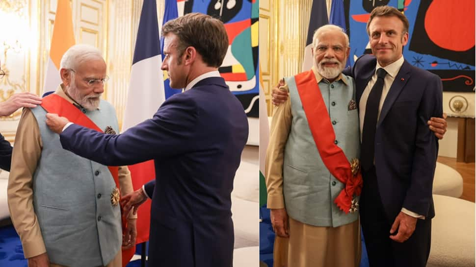 Modi Becomes First Indian Prime Minister To Receive France&#039;s Highest Award, &#039;Grand Cross Of The Legion Of Honour&#039;