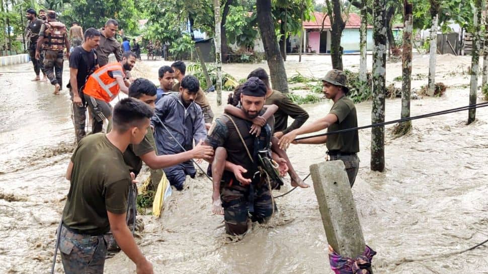 Indian Army Personnel Rescue Villagers