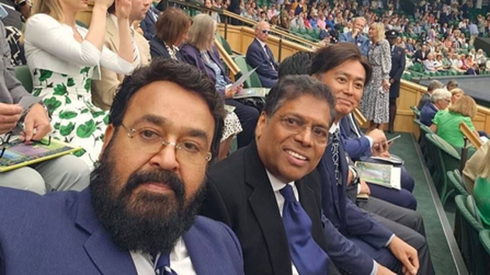 Mohanlal Drops Pics From Wimbledon Match In London