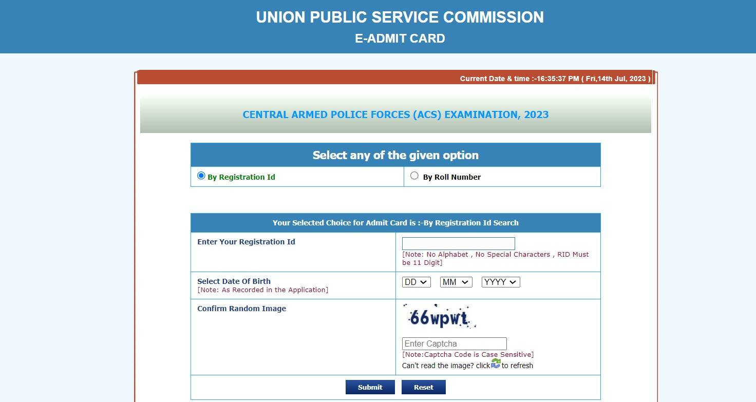 UPSC CAPF Admit Card 2023 OUT On upsc.gov.in, Direct Link To Downlaod Hall Ticket Here - Vimarsana News