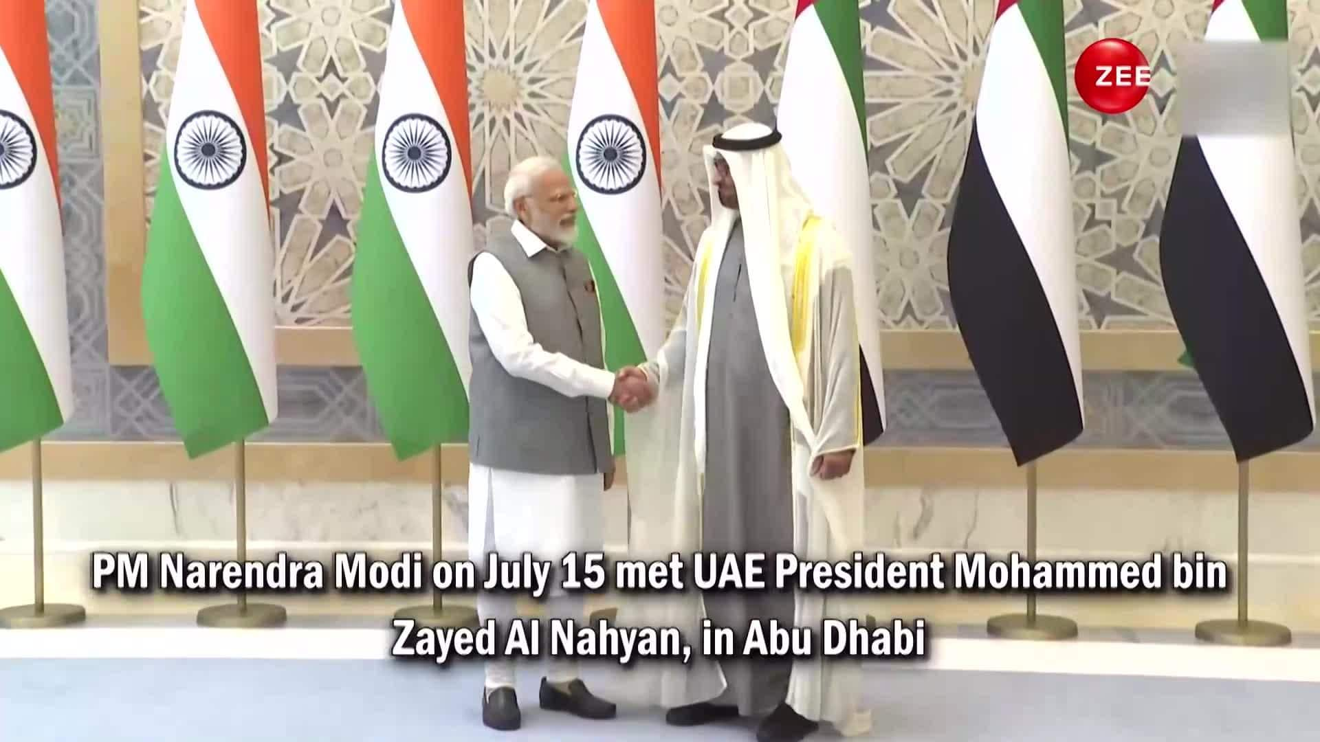 PM Modi Receives Ceremonial Welcome At Presidential Palace In Abu Dhabi ...