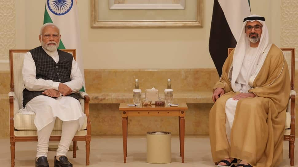 PM Modi Kickstarts UAE Visit, Meets Crown Prince Al Nahyan In Abu Dhabi