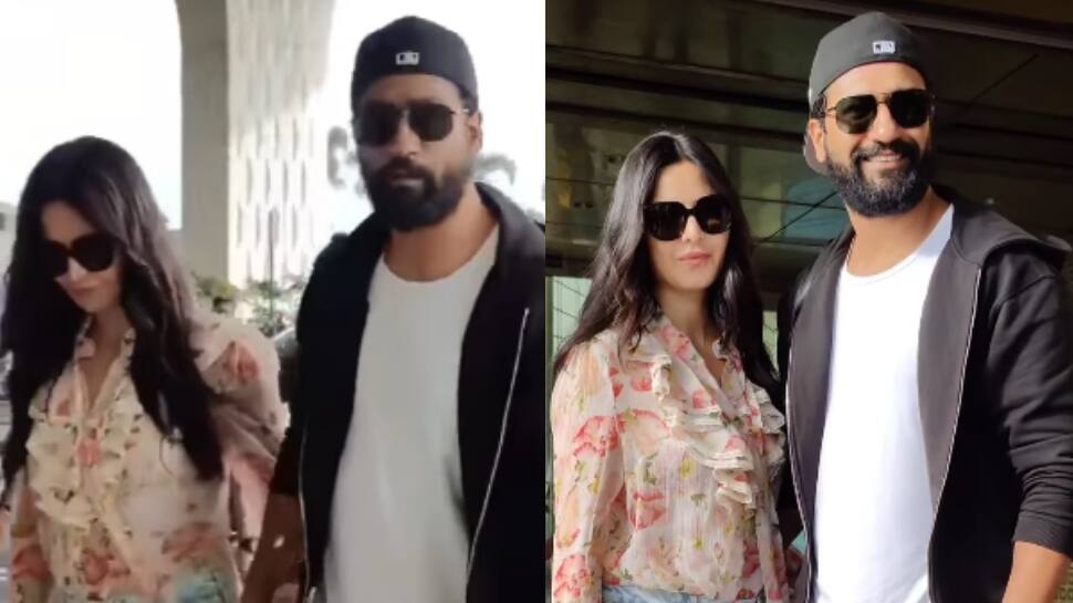 Lovebirds Vicky Kaushal And Katrina Kaif Fly Out For A Romantic Vacay Ahead Of Actress&#039; Birthday - Watch