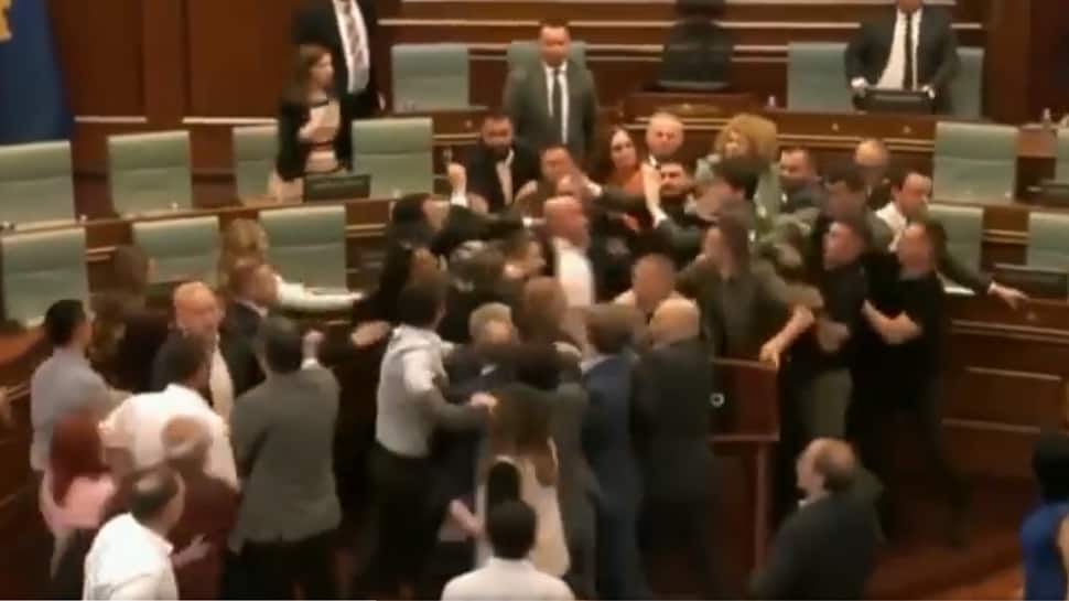 Not Only In India: Punches Fly In This Country&#039;s Parliament, Water Thrown At Prime Minister; Watch