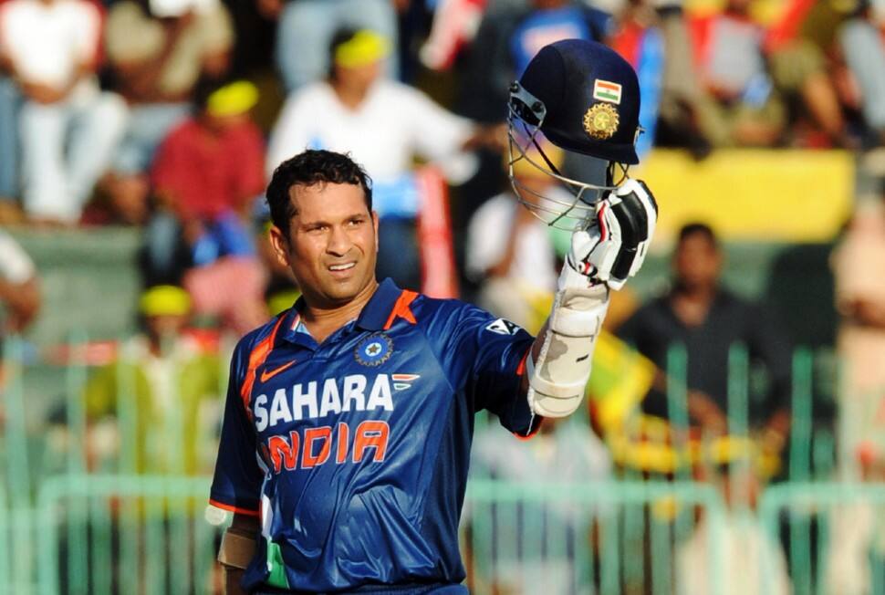 Indian cricket legend Sachin Tendulkar holds the record for featuring in most wins for Team India. Tendulkar was part of 307 wins, including the 2011 ODI World Cup final. (Source: Twitter)