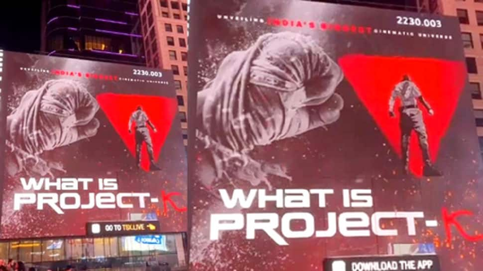 Times Square Shines Bright With Prabhas, Deepika Padukone&#039;s &#039;Project K&#039; Poster