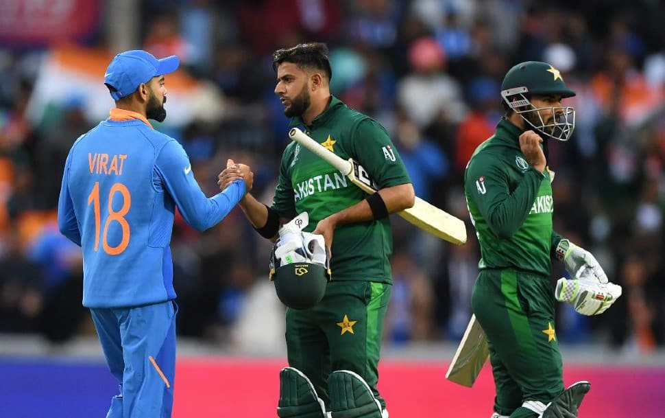 Team India hammered Pakistan by 89 runs (DLS method) in the 2019 ODI World Cup match. Rohit Sharma's brilliant 140 powered India to 336/5 while Pakistan were restricted to 212/6 in a rain-hit match. (Source: Twitter)