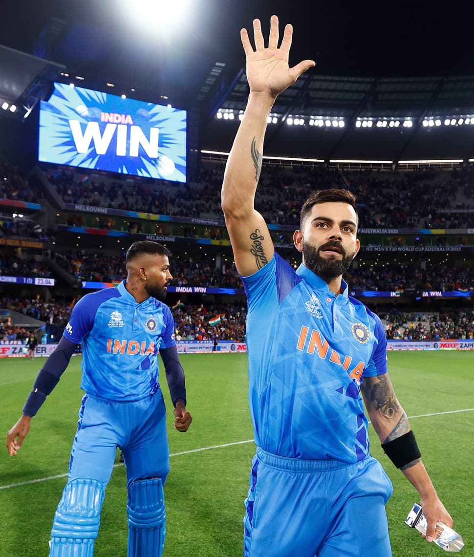 Former India captain Virat Kohli came up with a magical knock of 82 not out off 53 balls as India beat Pakistan by four wickets at the Melbourne Cricket Ground in a T20 World Cup 2022 league stage match. (Photo: ANI)