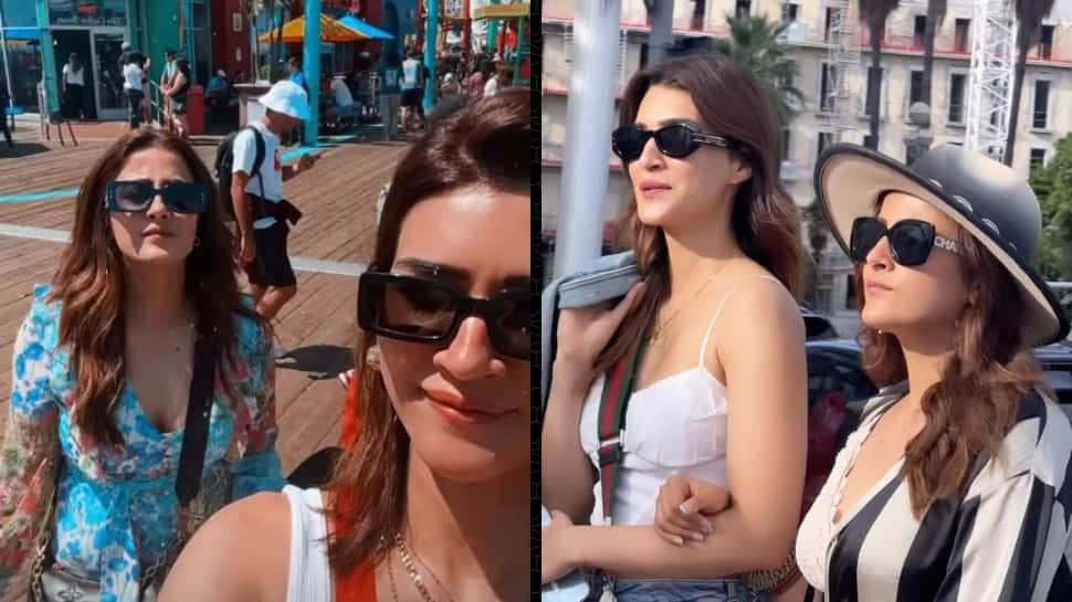 Kriti Sanon Shares A Glimpse Of Her All-Girls US Vacay With Sister Nupur Sanon