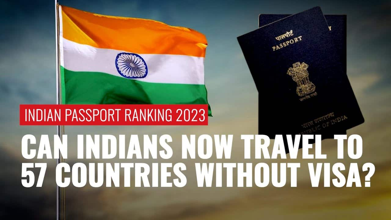 Indians can now travel 57 countries visafree as country's passport