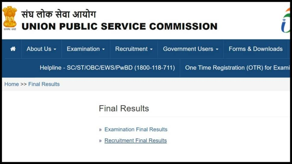 UPSC EPFO Result 2023 Declared On upsc.gov.in, Direct Link To Download Results Here