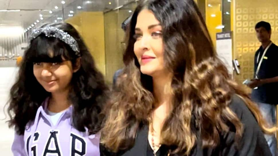 Aishwarya Rai, Aaradhya And Abhishek Bachchan Papped At Airport, Actress Trolled For Her Style - Watch