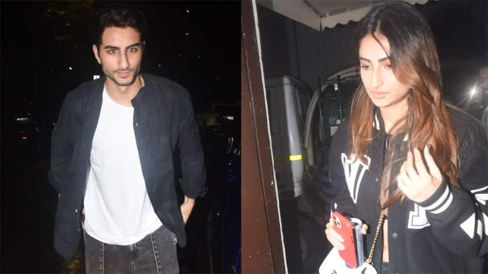 Ibrahim Ali Khan, Palak Tiwari Step Out For Movie Date, Saif Ali Khan&#039;s Son Spotted Holding On Her Jacket