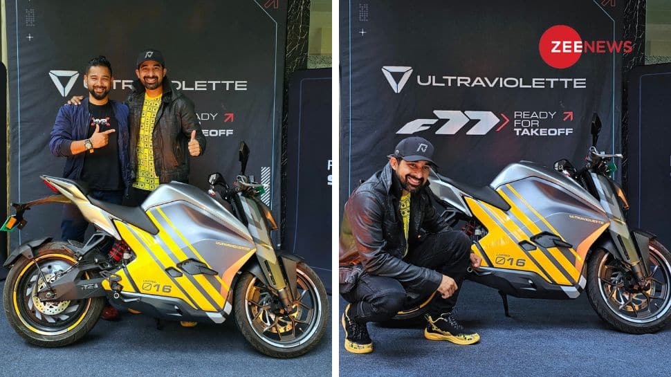 Actor Rannvijay Singha Takes Delivery Of Ultraviolette F77 Electric Motorcycle - Check Pics