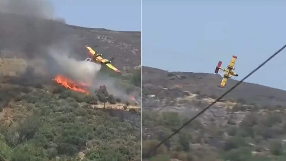 Plane Crashes In Greece While Fighting Wildfire, Both Pilots Dead: Watch Video