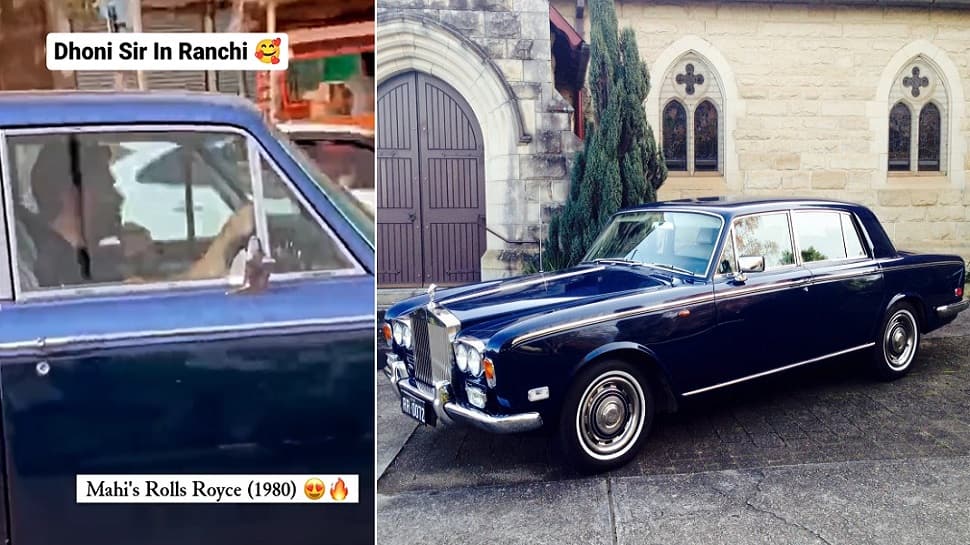 MS Dhoni Spotted Driving Rare 1980s Rolls-Royce In Ranchi: Watch Video