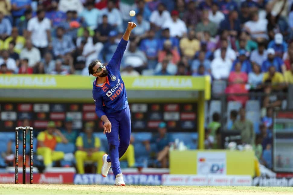 Team India all-rounder Ravindra Jadeja needs nine wickets to become the seventh India bowler to reach the 200 mark in ODIs. If he gets there, he'll become the first India player since Kapil Dev (3783 runs and 253 wickets) to complete the 2000 runs and 200 wickets double in ODIs. (Photo: ANI)