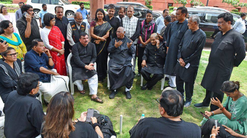 Opposition MP Wear Black Clothes In Parliament, BJP Says &#039;They Are Trying To Hide Their Black Deeds&#039;