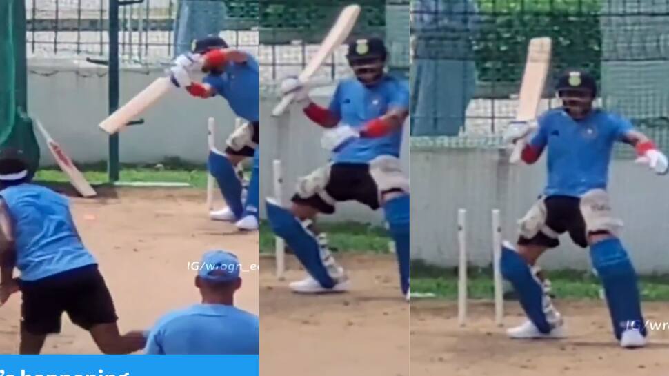 WATCH: Virat Kohli&#039;s Animated Celebration After Hitting Hardik Pandya For Four In Nets Goes Viral