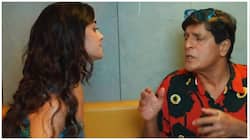 Chunky Panday Calls Pooja But Ananya Panday Cuts Him In Between - Watch Video