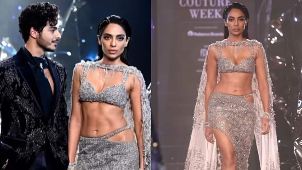 Sobhita Dhulipala Turns Heads In Silver Thigh-High Slit Ensemble As She Walks The Ramp With Ishaan Khatter - Watch