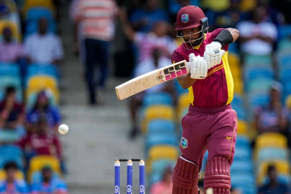 West Indies batter Shai Hope 2,414 runs in 54 innings since ODI World Cup 2019, the most by any batter. Pakistan captain Babar Azam is next best with 1,876 runs. (Photo: AP)