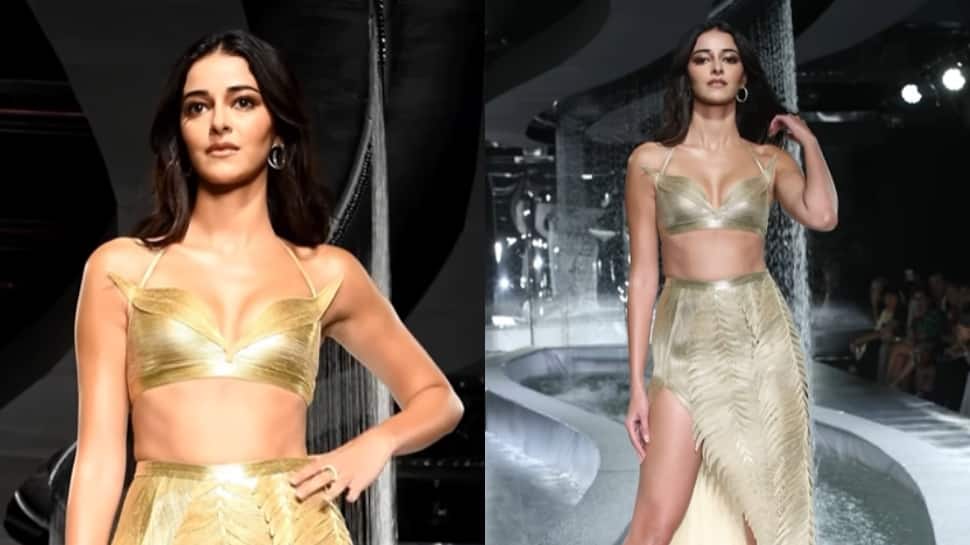 Ananya Panday Turns &#039;Golden Bird&#039; As She Walks The Ramp At India Couture Week 2023, Reveals Her Favourite Outfit