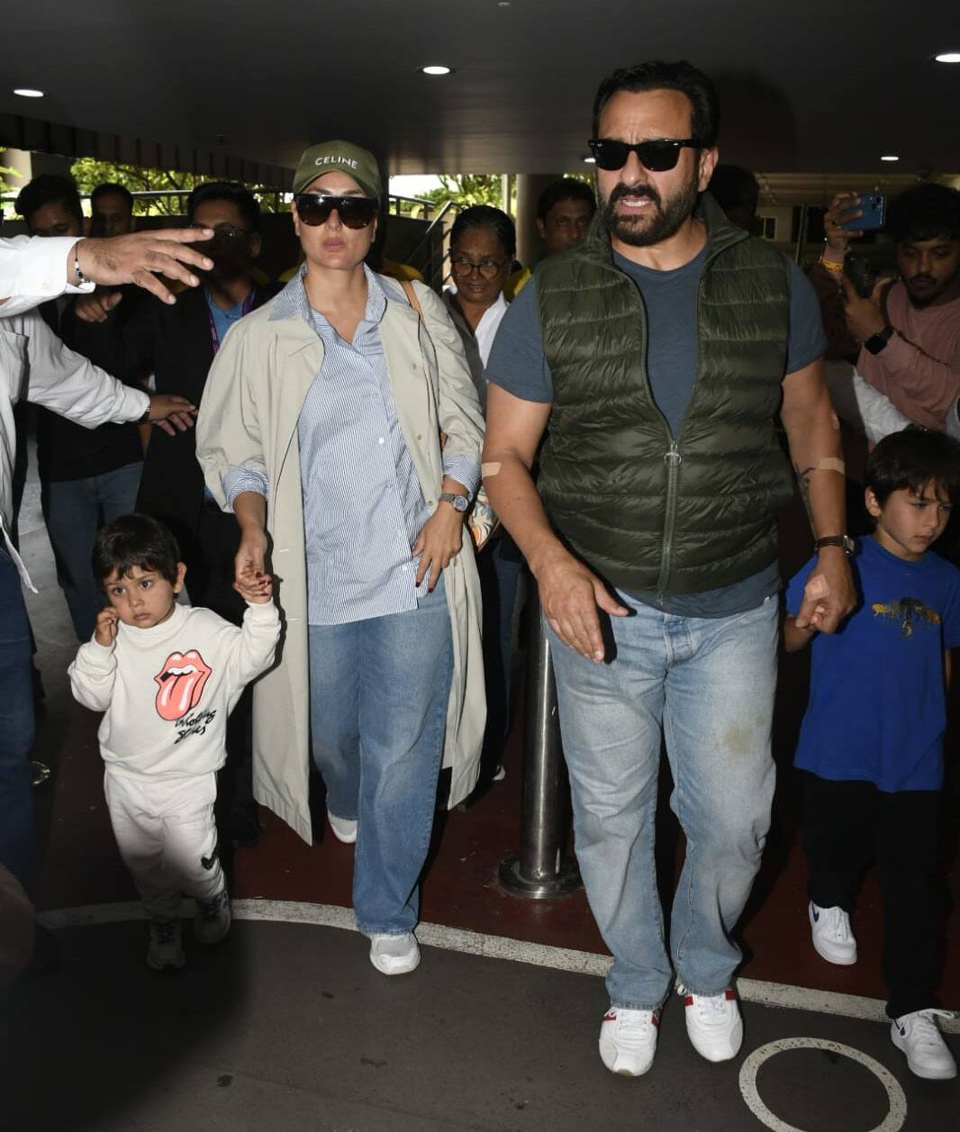 Khan family dons casual look at airport